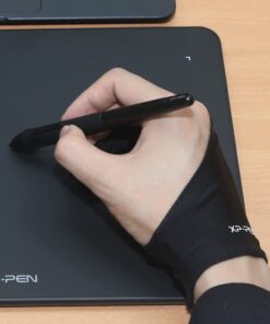 XPPen Professional Artist Glove 2-Fingers Glove for Graphics Drawing Tablet Graphic Monitor Suitable for Right Hand and Left Hand (Size S) Black 8 510JhGy8LiS 1