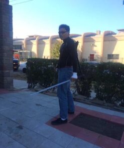 Ace Martial Arts Supply Leonardo Dual Ninja Swords with Back Carrying Scabbard 60 510KO9ZxKWL