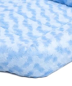 MidWest Homes for Pets Bolster Dog Bed 22L-Inch Blue Dog Bed or Cat Bed w/ Comfortable Bolster | Ideal for XS Dog Breeds & Fits a 22-Inch Dog Crate | Easy Maintenance Machine Wash & Dry 20 510RyujmghL