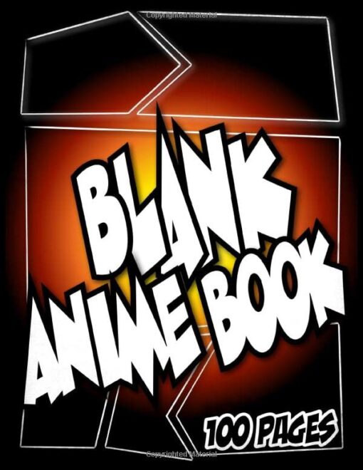 Blank Anime Book: Black Page Sketch Book. A Blank Anime Book Template to Create Your Own Manga Series. Large 8.5"x11" Sketch book | Matte Finishing Cover. A Great Gift for Creative Comic Books Lovers. Paperback