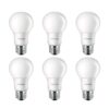 Philips LED Non-Dimmable A19 Frosted Light Bulb: 1500-Lumen, 2700-Kelvin, 14.5-Watt (100-Watt Equivalent), E26 Base, Soft White, 6-Pack, 461995 6 Count (Pack of 1) 100-Watt Equivalent 7 510TsbTbEGL
