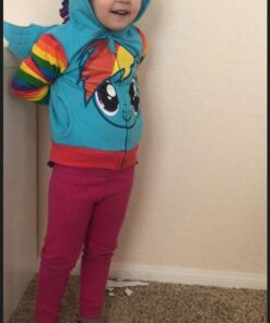My Little Pony Girls' Little Rainbow Dash Blue Multi 4T 38 510Vbmc0JlL