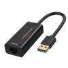 USB to Ethernet Adapter, CableCreation USB 3.0 to 10/100/1000 Gigabit Wired LAN Network Adapter Compatible with Nintendo Switch, Windows, MacBook, macOS, Mac Pro Mini, Laptop, PC and More Black 1Pack