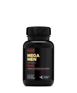GNC Mega Men Sport Multivitamin | Performance, Muscle Function, and General Health | 90 Count 90 Count (Pack of 1) 17 510eyRdpIyL