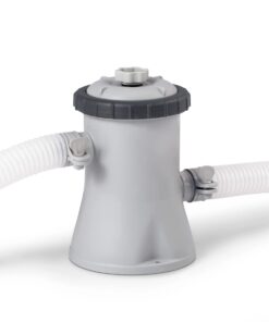 Alternative view of INTEX 26701EH Prism Frame Premium Above Ground Swimming Pool Set: 10ft x 30in – Includes 330 GPH Cartridge Filter Pump SuperTough Puncture Resistant Rust 1185 Gallon Capacity, Gray Frame Pool