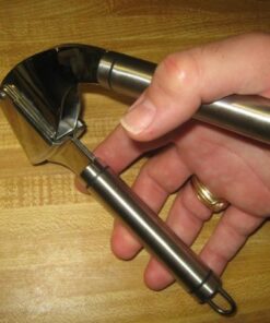 ORBLUE Garlic Press Stainless Steel - Premium Professional Grade Garlic Mincer, Crusher & Peeler Set - Easy Clean, Dishwasher Safe & Rust-proof Ageless Silver 38 510j1e0hRiL