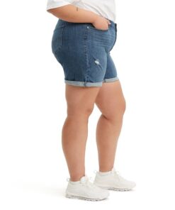 Levi's Women's Mid Length Shorts plus-size 38 Hawaii Ocean 6 510ohYcuefL