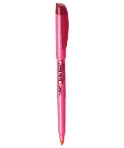BIC Brite Liner Highlighter, Chisel Tip For Broad Highlighting & Fine Underlining, Pink, 12-Count 11 510olpZgISL