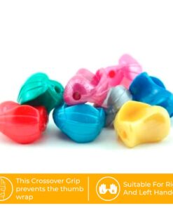 The Pencil Grip Pencil Grips, The Crossover Grip, Metallic Ergonomic Writing Aid For Righties And Lefties, Colorful Pencil Grippers, Assorted Metallic Colors, 6 Count - TPG-17706 6 Count (Pack of 1) 15 510p 03acWL