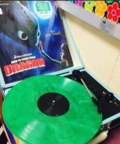 Crosley CR8005D-TU Cruiser Deluxe Vintage 3-Speed Bluetooth Suitcase Vinyl Record Player Turntable, Aqua 45 510sD2 uZhL