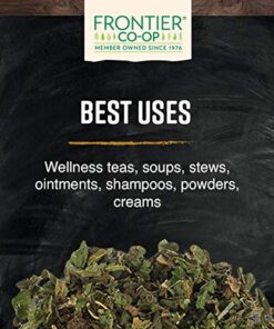 Frontier Co-op Organic Cut & Sifted Stinging Nettle Leaf 1lb | Pack of 2 16 Ounce (Pack of 2) 13 510skzeau4L