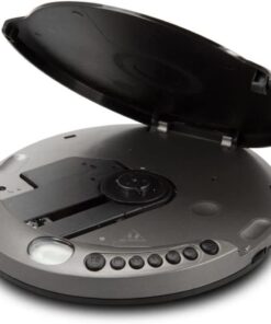 Alternative view of GPX PC807B Personal Portable MP3/CD Player with Anti-Skip Protection with Stereo Earbuds, Black/Gray