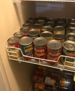 Household Essentials Glidez Powder-Coated Steel Pull-Out/Slide-Out Storage Organizer with Plastic Liner for Under Cabinet or Wire Shelf Use - 1-Tier Design - Fits Standard Size Cabinet or Shelf, White 15" 61 510xPA3NOlL