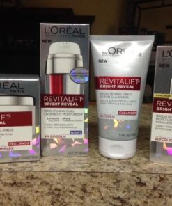 L'Oréal Paris Revitalift Bright Reveal Anti-Aging Exfoliating Peel Pads with Glycolic Acid, Reduce Wrinkles & Brighten Skin, 30 Count (Pack of 1) 41 510xVY55S6L