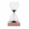 GracesDawn Hand-Blown Glass Sand Timer Magnet Magnetic Hourglass Beautiful Wooden Base 29 511 pEbh1uL