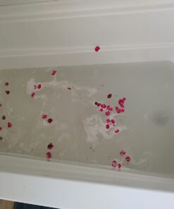 Dried Rose Petals and Rose Buds - Red - 1 Pound Edible Flowers - Use in Tea, Baking, Making Rose Water, Crafting, Wedding Confetti - Included Sample Bottle of Rose Absolute Essential Oil - by bMAKER 39 5110LBeZ3kL