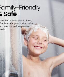 LiBa Bathroom Shower Curtain Liner - Waterproof Plastic Shower Curtain Premium PEVA Non-Toxic Shower Liner with Rust Proof Grommets Frosted 8G Heavy Duty Bathroom Accessories 72x72 1b. 8g-frosted *72" W x 72" H 21 511585Yj1HL