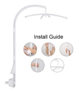 Baby Crib Bed Bell Holder TOPINCN Music Box Arm Holder Bracket Wind-up Stent Set Mobile Toy Decoration Hanging 11 511AEr IpNL