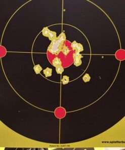 Splatterburst Targets - 12 inch Multi-Bullseye Splatter Target - Easily See Your Shots Burst Bright Fluorescent Yellow Upon Impact - Made in USA 25 Pack 20 511DlIIfaL