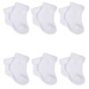 Gerber Baby Girls' 6-Pair Sock 6-9 Months White 37 511Fr2bRL
