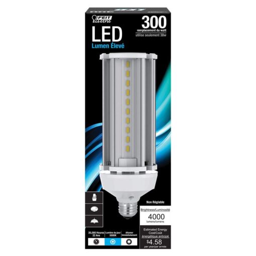 Feit Electric C4000/5K/LED LED Light Bulb, Yard, Yard Light Bulb Only 300 Watt