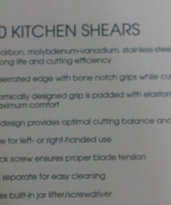 Shun Cutlery Kitchen Shears, Stainless Steel Cooking Scissors, Blades Separate for Easy Cleaning, Comfortable, Non-Slip Handle, Kitchen Shears Heavy Duty 34 511JVOAGofL