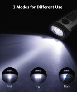 ThorFire Solar Flashlight Hand Crank Solar Powered Rechargeable Flashlight IPX6 Waterproof LED Emergency Lights Dynamo Torch Ideal for Camping Outdoor Climbing Backpack Hiking 37 511K9et2CL