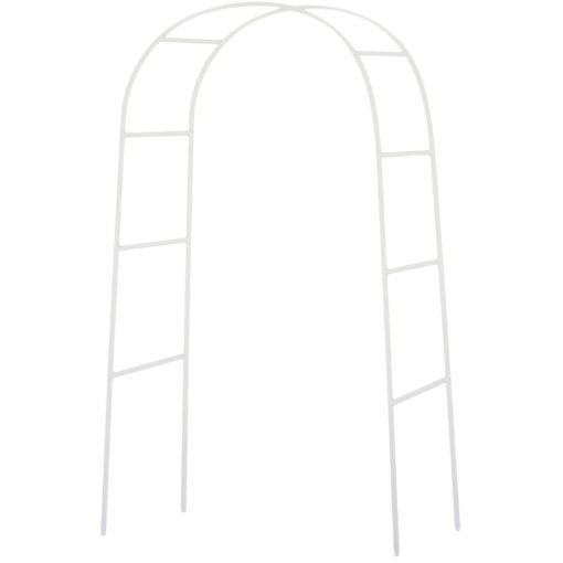 NStar Real Sized Metal Decoration Arch, White