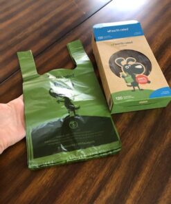 Earth Rated Dog Poop Bags with Handles, New Look, Easy Tie and Guaranteed Leakproof, Unscented, 120 Handle Bags 120-Count 36 511OoNBdQL