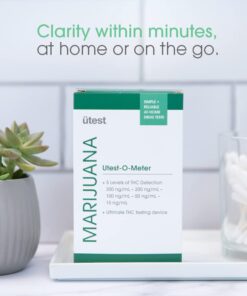 UTest -O-Meter 5 Level THC Home Drug Test | Marijuana Urine Test Kit | Highly Sensitive Testing Strips with Instant Results | 5 Panel Tests 15 ng/mL, 50 ng/mL, 100, 200, & 300 ng/mL (4-Pack) 24 511Ra72suUL