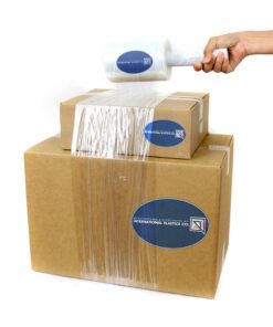 12 Pack International Plastics Co. Industrial Mini Stretch Film Wrap with Handle 5" 1000 ft Pallet Wrap Moving Supplies Shrink Wrap Cling Packaging Heavy Duty 12 Pack Clear 8 511Sks8jnYL