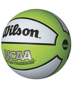 Alternative view of WILSON NCAA Killer Crossover Outdoor Basketball - 29.5", 28.5", 27.5" Size 5 - 27.5" Lime/White