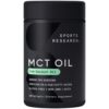 Sports Research Keto MCT Oil Capsules- Keto Fuel for The Brain & Body | Derived from Non-GMO Coconuts (240 Softgels) 240 Count (Pack of 1) 50 511ZwQ9FBOL