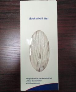 ProSlam Premium Quality Professional Heavy Duty Basketball Net Replacement - All Weather Anti Whip,Fits Standard Indoor or Outdoor 12 Loops Rims12 Loops Professional standard size White 26 511aL4qcyoL