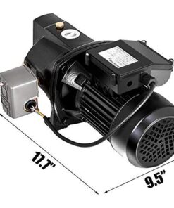 Alternative view of Happybuy Shallow Well Jet Pump with Pressure Switch 1HP Jet Water Pump 216.5 ft Cast Iron Jet Pump to Supply Fresh ell Water to Residential Homes Farms Cabins Cast Iron without Tank 750w 1.0hp 17.5gpm 216.5 Ft