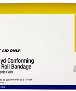 First Aid Only 5-6600 Stretch Gauze Bandage, 4-Yard Stretched Length x 2-Inch Width (Box of 24) 1 Boxes Standard Packaging 13 511ijFXBfL