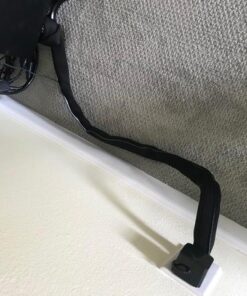 Premium 63'' Cable Management Sleeve, Best Cords Organizer for TV On Wall, Desk, Computer, Office, Home - DIY Adjustable Reversible Black and White Neoprene Cord Hider Wire Cover Concealer Wrap 63 inches 33 511qEOegBwL