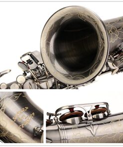 GLORY Engraved Flower Design High Grade Antique Finish Series PR4, E Flat Alto Saxophone with 11reeds,8 Pads Cushions,case,carekit 35 511ta8dPHJL