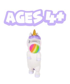 Hog Wild White Unicorn Popper Toy - Shoot Foam Balls Up to 20 Feet - 6 Rainbow Balls Included - Age 4+ 14 511yDf0mRHL