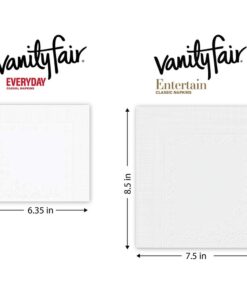 Vanity Fair Everyday Napkins, 1080 Count, White Paper Napkins, 90 Count (Pack of 12) 9 512 wdZrItL