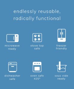 Stasher Reusable Silicone Storage Bag, Food Storage Container, Microwave and Dishwasher Safe, Leak-free, Sandwich, Clear Single 35 5124OrnRc2L