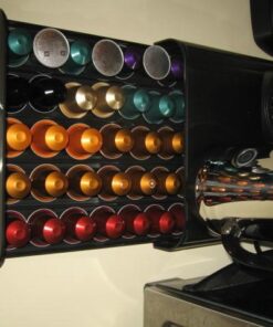 Mind Reader Nespresso Compatible Capsule Drawer, Countertop Organizer Coffee Pod Holder, Storage, 9.25" L x 15" W x 2" H, 9.21 x 15.94 x 2.36, Black 33 5124POSryaL