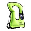 Rrtizan Snorkel Vest, Adults Portable Inflatable Swim Vest Jackets for Snorkeling Swimming Diving Safety Green one_size