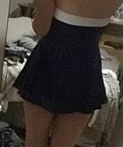 COCOSHIP Vintage Sailor Pin Up Swimsuit Retro One Piece Skirtini Cover Up Swimdress(FBA) Large Navywhite(fast Ship) 38 5127rqv7JmL