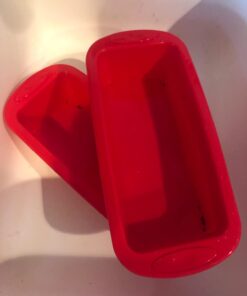 SILIVO Silicone Bread and Loaf Pans (2 Pack) - Nonstick Silicone Baking Mold for Homemade Loaf, Bread and Meatloaf - 8.9x3.7x2.5 inch Set of 2 30 512BTgx1nbL