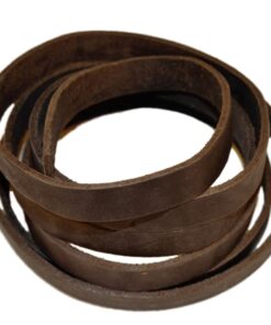 TOFL Genuine Top-Grain Leather Strap | 72 Inches Long | 1/2 Inch Wide | 1/8 Inch Thick (7-8 oz) | 1 Leather Strip for DIY Arts & Craft Projects, Clothing, Jewelry, Wrapping | Dark Brown 1/8 Inch Thick (7-8 oz) 12 512ExRZBnZL