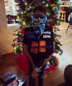 Tactical Vest Accessories Set for Nerf N-Strike Elite Series with 20 Refill Darts, 2 Quick Reload Clips, Wrist Ammo Holder, Safety Glasses, and Tube Mask 17 512RultyyEL