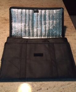 NZ home Insulated Cooler Bag and Food Warmer (XL Plus, 2 Pack) for Food Delivery & Grocery Shopping with Zippered Top, Black XL Plus 55 512ZhdWoF3L