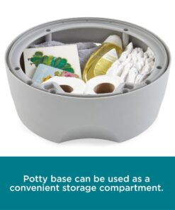 Contours Bravo 3-Stage Potty Training Potty System with Potty Chair, Toilet Trainer, Step Stool All in One, Portable Potty for Infant &Toddler Travel, Potty Training Toilet for Boys and Girls - Gray 28 512b kcTYnL