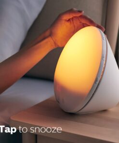 Philips SmartSleep Wake-up Light, Colored Sunrise and Sunset Simulation, 5 Natural Sounds, FM Radio & Reading Lamp, Tap Snooze, HF3520/60 29 512f1Rz9OkL